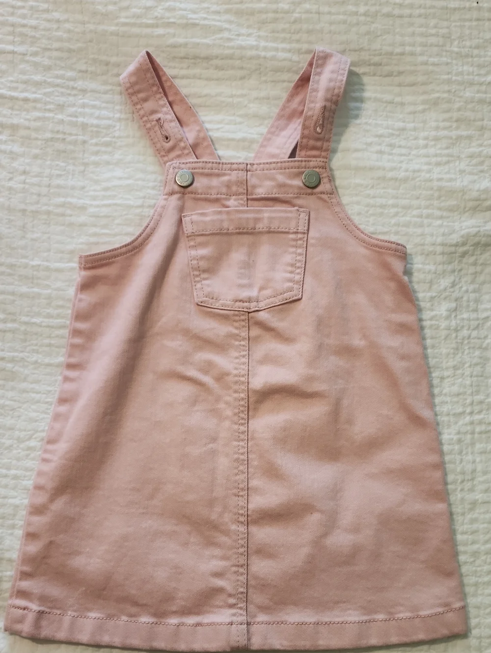 Old Navy Blush Pink Girls' Pinafore Overalls